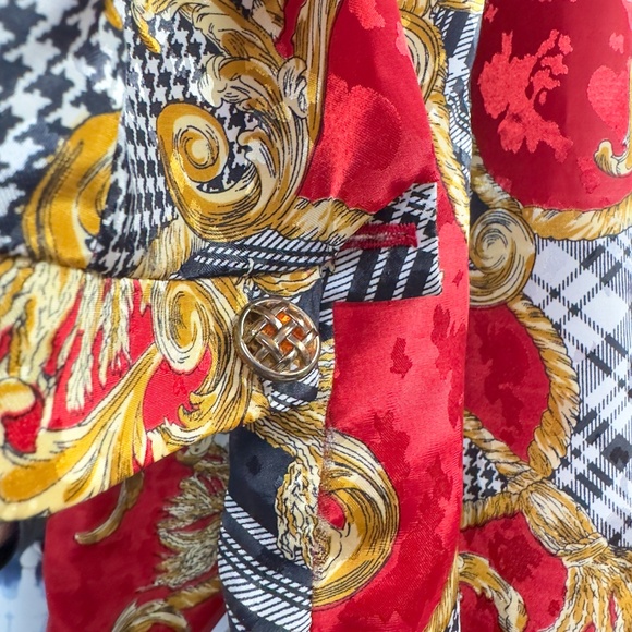 Vintage D’Allaird’s Canada Baroque Plaid Belted Dress (S) - Picture 4 of 8